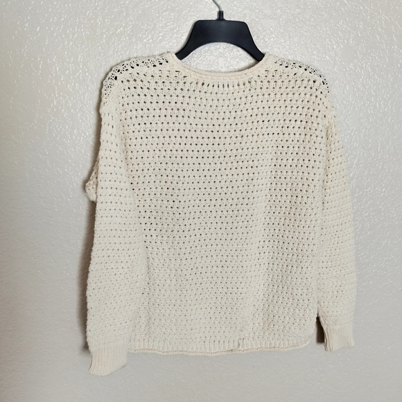 Madewell Open-Stitch Austen Pullover Sweater XS cream - Picture 6 of 7